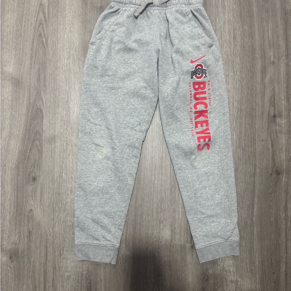 Boys OSU Nike Kids Gray Sweatpants